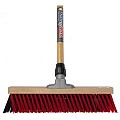 X-Bezem Buiten rood/zwart incl. steel