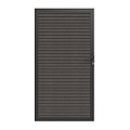 Newtechwood co-extrusie composiet deur in aluminium frame, horizontaal triple, 100x195 cm, silver gray.