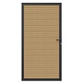 Newtechwood co-extrusie composiet deur in aluminium frame, horizontaal, 100x195 cm, red cedar.