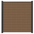Newtechwood co-extrusie composiet scherm, 180x180 cm, teak.