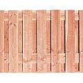 Douglas fijnbezaagd plankenscherm 19-planks 15 mm, 180 x 90 cm t.b.v. betonsysteem, onbehandeld.