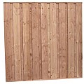 Beto-dichtplankscherm van fijnbezaagde douglas planken 180x180 cm.