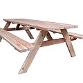 Picknicktafel wout, douglas, bladmaat 74x240 cm, onbehandeld.