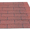 Dakshingles per pak à 3 m2, rood.