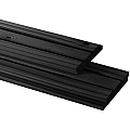 Vuren geschaafd triple profiel 2.2x14x500 cm zwart gedompeld