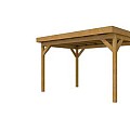 Douglasvision buitenverblijf Comfort 400x270 cm, groen geïmpregneerd.