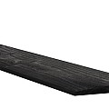 Douglas Zweeds rabat 1 zijde geschaafd. 1 zijde fijnbezaagd 1.1-2.7x19.5x300 cm zwart gedompeld