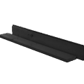 Vuren blokhut profiel geschaafd 2.8x14.5x500 zwart gedompeld