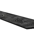 Vuren Zweeds rabat 1 zijde geschaafd. 1 zijde fijnbezaagd. 1.1-2.7x19.5x500 cm zwart gespoten