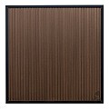 Elephant schutting Stripes houtcomposiet FSC/GRS 1800x1800mm co-ex driftwood dark met zwart kader (voor vertical gebruik)