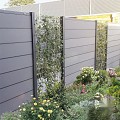 Aluminium paal "Modular" 68x68x1800mm (tbv scherm 1800 hoog) [antraciet gepoedercoat] in folie bc