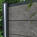Aluminium paal "Modular" 68x68x1800mm (tbv scherm 1800 hoog) [antraciet gepoedercoat] in folie bc