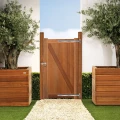 Bangkirai tuindeur "Belmonte" (enkel) 35x1000x1800mm incl. beslag bc