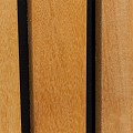 Stripes Black hardhout FSC 45x1800x1800mm naturel/zwart rvs geschroefd van 335, voor