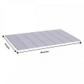 Pext Polycarbonaat Dakpakket - 4060x3000 muuraanbouw - blank aluminium - excl. glas