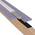 Pext Polycarbonaat Dakpakket - 5060x3500 muuraanbouw - zwart - polycarbonaat helder