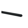 Betonpaal glad met diamantkop 10x10x310 cm, antraciet gecoat, hoekpaal t.b.v. 2 betonplaten.