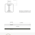 Lichtgewicht betonpaal met diamantkop ongecoat 8,5x8,5x280 cm, tussenpaal, antraciet