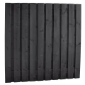 Zwart gedompeld 21 planks scherm - 180x180