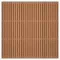 Thermovision Ayous geschaafd latten scherm. recht horizontaal/verticaal. 180x180 cm