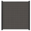 Newtechwood  composiet scherm, 180x180 cm, silver gray.