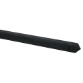 Betonpaal glad met diamantkop 10x10x190 cm, antraciet gecoat, eindpaal t.b.v. scherm 90 cm hoog.