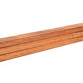 AV Hardhouten paal geschaafd met V-groef, gepunt 6,5x6,5x200 cm.