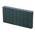 Mini Quadrobandpalissade 6x25x50cm zwart