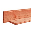 Douglas geschaafd blokhutprofiel 2,8x19,5x500 cm, groen geïmpregneerd.