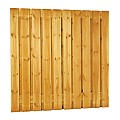 Grenen geschaafd plankenscherm 21-planks 15 mm, 180x180 cm,verticaal recht