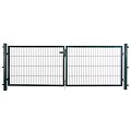 Poort compleet dubbel groen 100x150