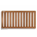Bangkirai tuinhek "Luxe" recht 13L 12mm 36x1800x900mm glad / RVS bc