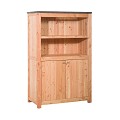 Hillhout douglas dubbele buitenkeuken 168x109x56 cm (HxBxD) met 3 schappen en deuren.