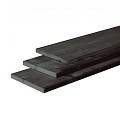 Douglas fijnbezaagde plank 2,5x25,0x400 cm, zwart gedompeld.