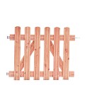 Douglas reliëf rechthekpoort 100x80 cm inclusief klinkset, onbehandeld.