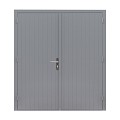 Hardhouten dubbele dichte deur Prestige. 202x221 cm, grijs gegrond.