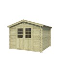 Blokhut Norah 275x275 geïmpregneerd (olijfgroen)