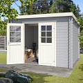 Blokhut Nadia 275x230 Platinum Grey