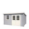 Blokhut Amira 380x275 Platinum Grey