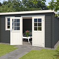 Blokhut Amira 380x 275 Carbon Grey
