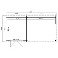 Blokhut Sunniva 570x275 Platinum Grey