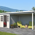 Blokhut Sunniva 570x275 Platinum Grey