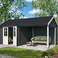 Blokhut Fraya  575x275 Carbon Grey