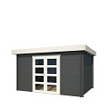 Blokhut Mikkel 380x275 Carbon Grey