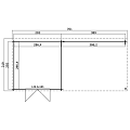Blokhut St. Louis 661x292 Carbon Grey-Wit