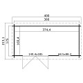 Blokhut Amira 380x175
