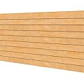 Douglas achterwand kapschuur Comfort dubbelzijdig Zweeds rabat, onbehandeld.