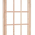 Douglas 9-ruits uitzetraam. 91x136 cm, groen geïmpregneerd.
