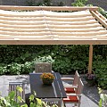 Vuren enkelzijdige wand met banddelen E, hoogte 224 cm, kleurloos geïmpregneerd.