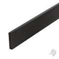 Aluminium ligger met 2x kap 13x70x1800mm [antra.gepoedercoat] bc